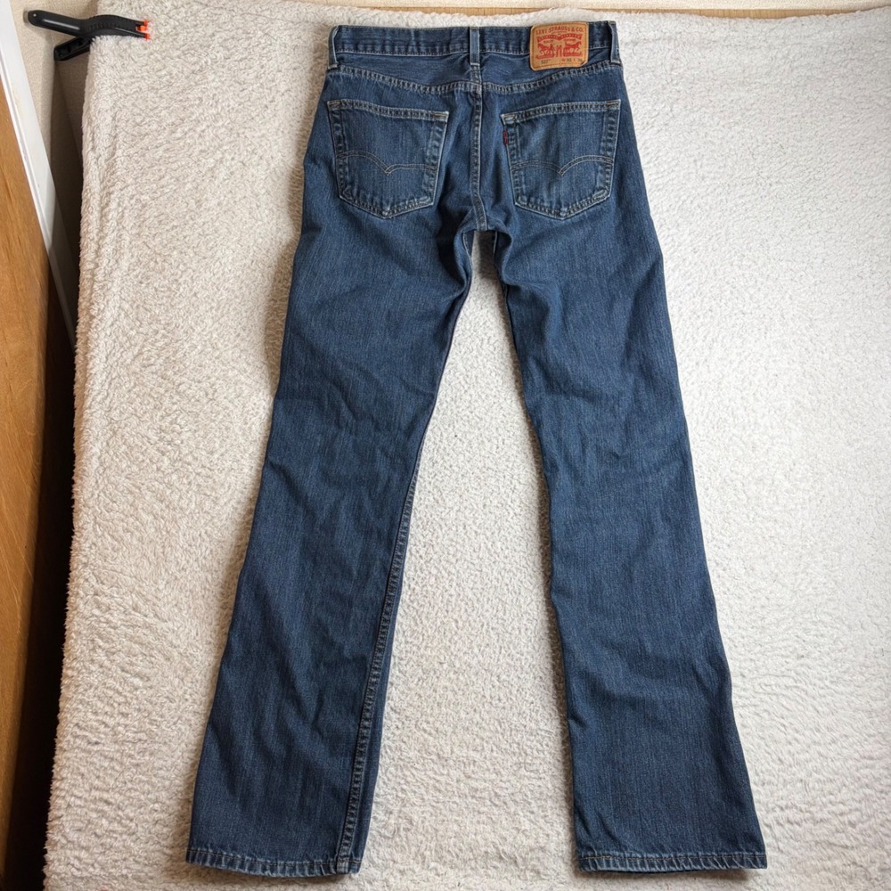 Levis 527 Slim Bootcut Jeans Mens 32x36 (34) Blue Denim Cotton flare